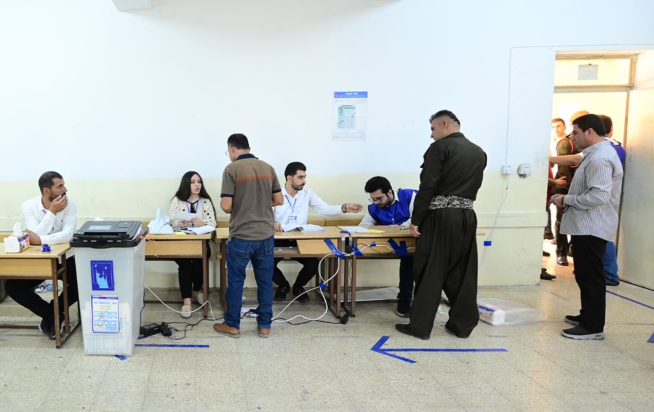 Dîmenê dema dengdana hilbijartinên Herêma Kurdistanê \ Wêne Rûdaw