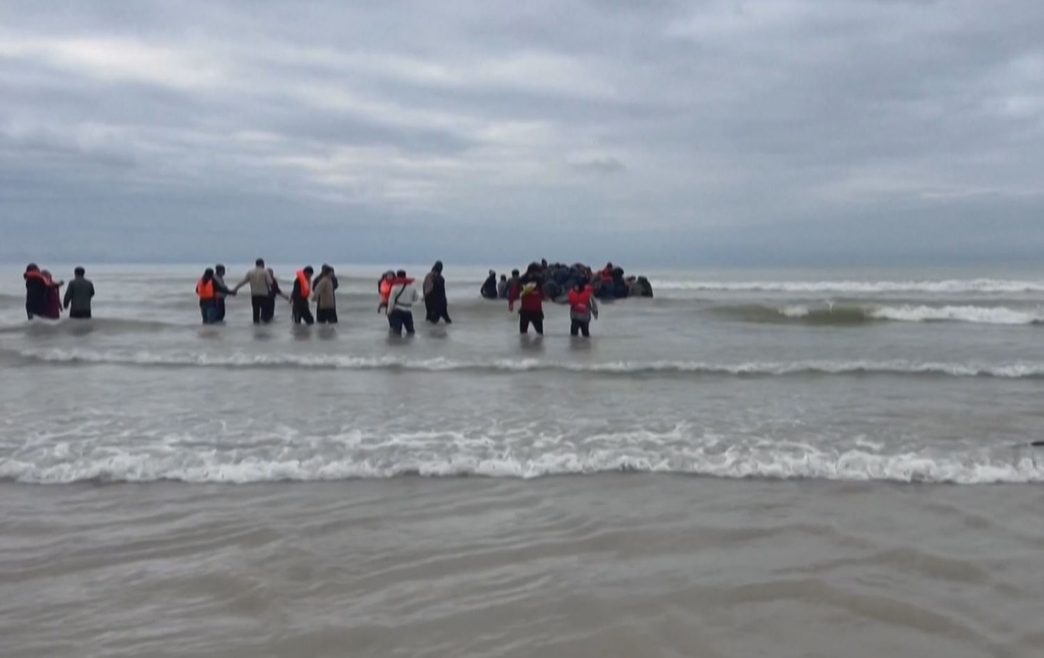 Dîmenê koçberan li Kanala Îngîlîz \ Wêne: AFP