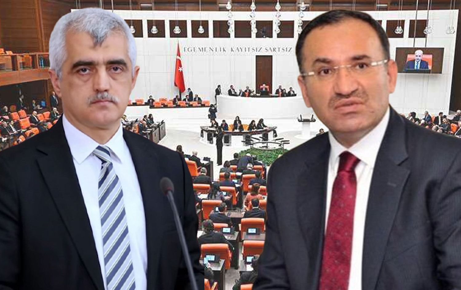 Omer Faruk Gergerlîoglu û Bekîr Bozdag / Wêne: Rûdaw Grafîk