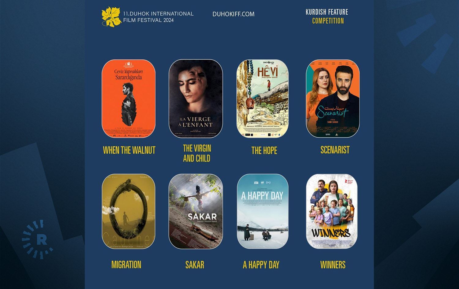 11. Duhok Uluslararası Film Festivali'nde 107 film yer alacak