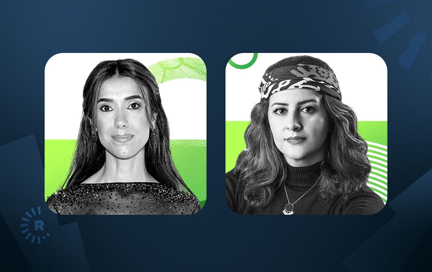 Ndiya Mudar (solda) ve Jina Muderris Gorci / Foto: BBC Türkçe'den alıntı.