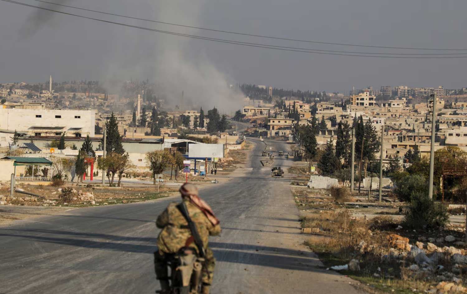 چەکدارانی تەحریر شام لە سێ لاوە شاری حەمایان گەمارۆ داوە