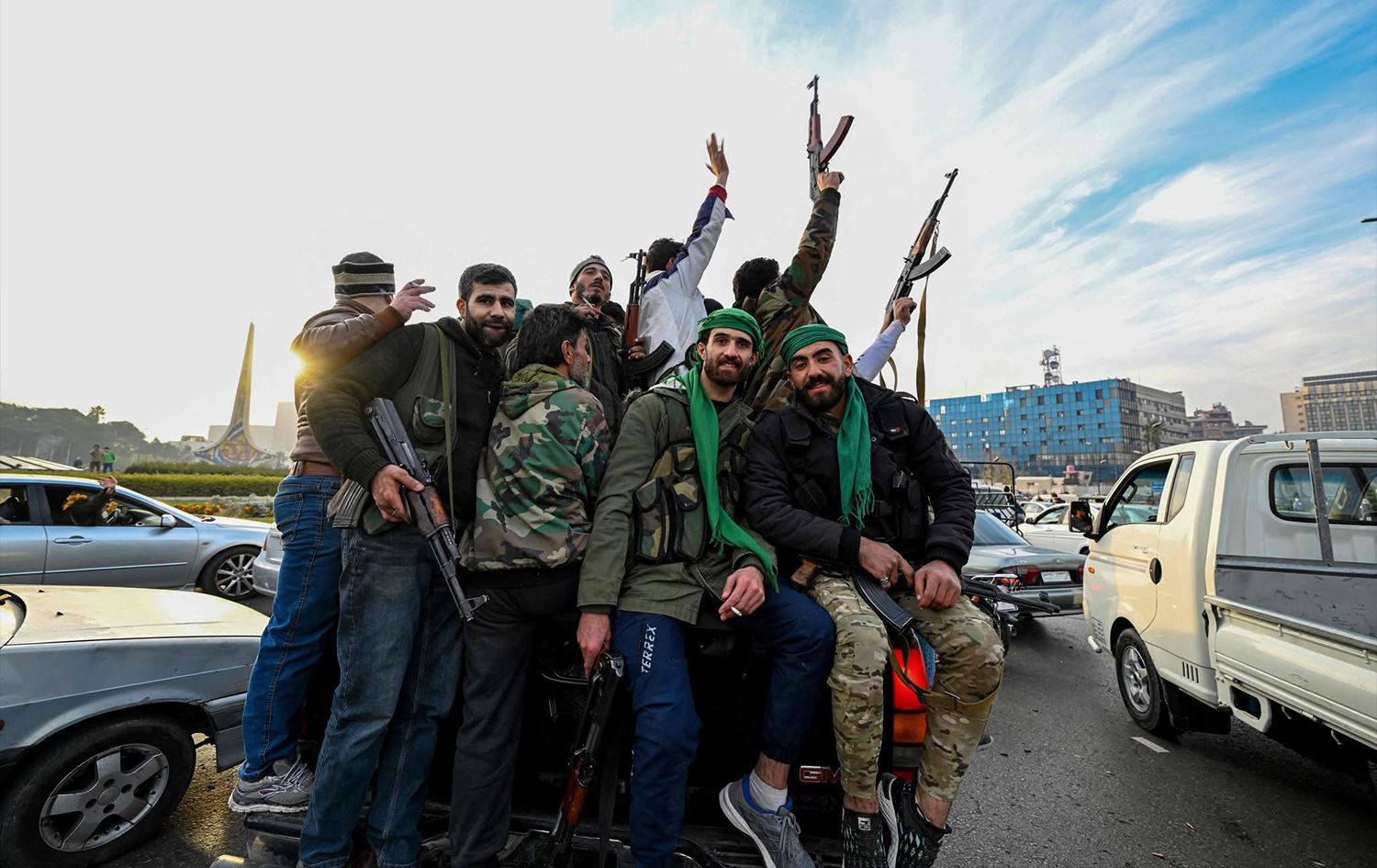 Foto: Şam'a giren Muhalif gruplar /AFP