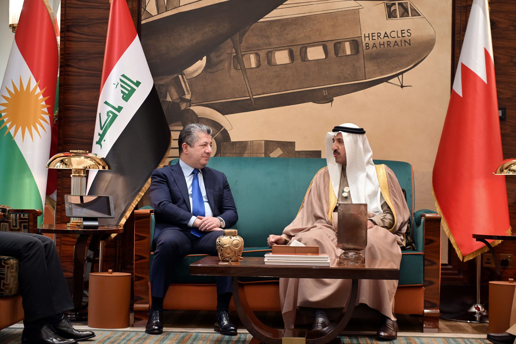 PM Barzani arrives in Bahrain