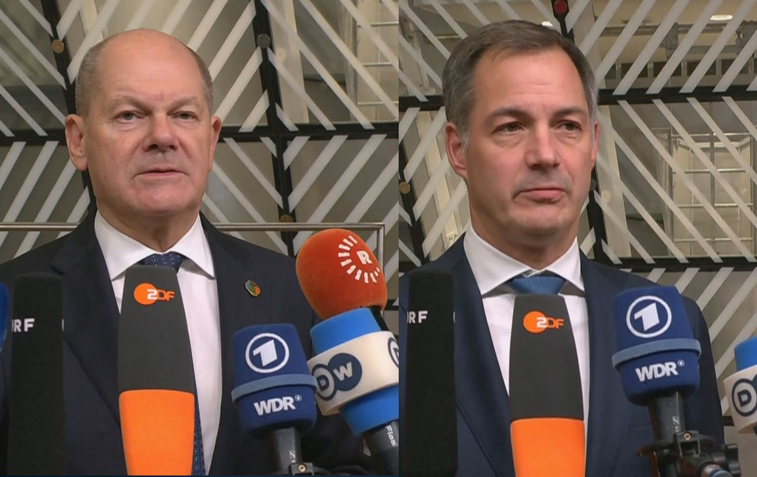 German, Belgian leaders call for peace in Syria