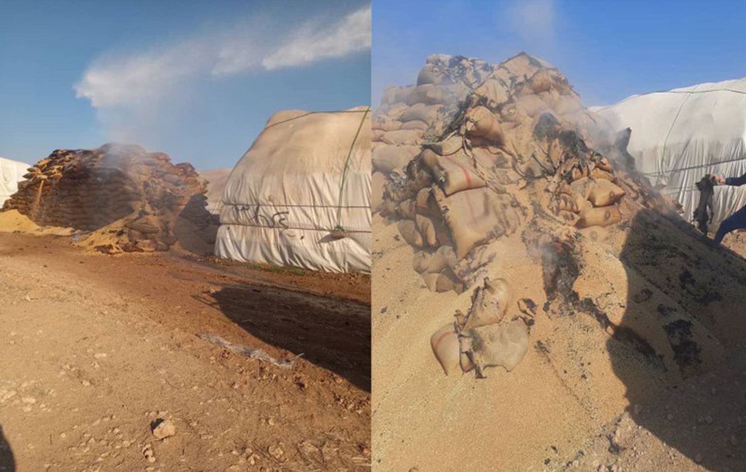 Depoyên genim ên li ser rêya Sirînê hatin bombebarankirin