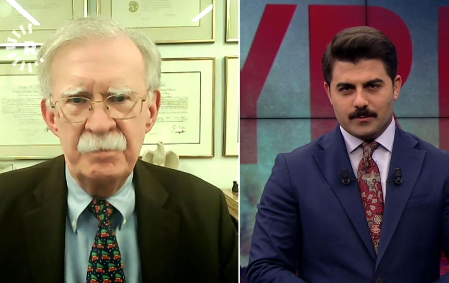 John Bolton û Zana Keyanî / Wêne û Vîdeo: Rûdaw