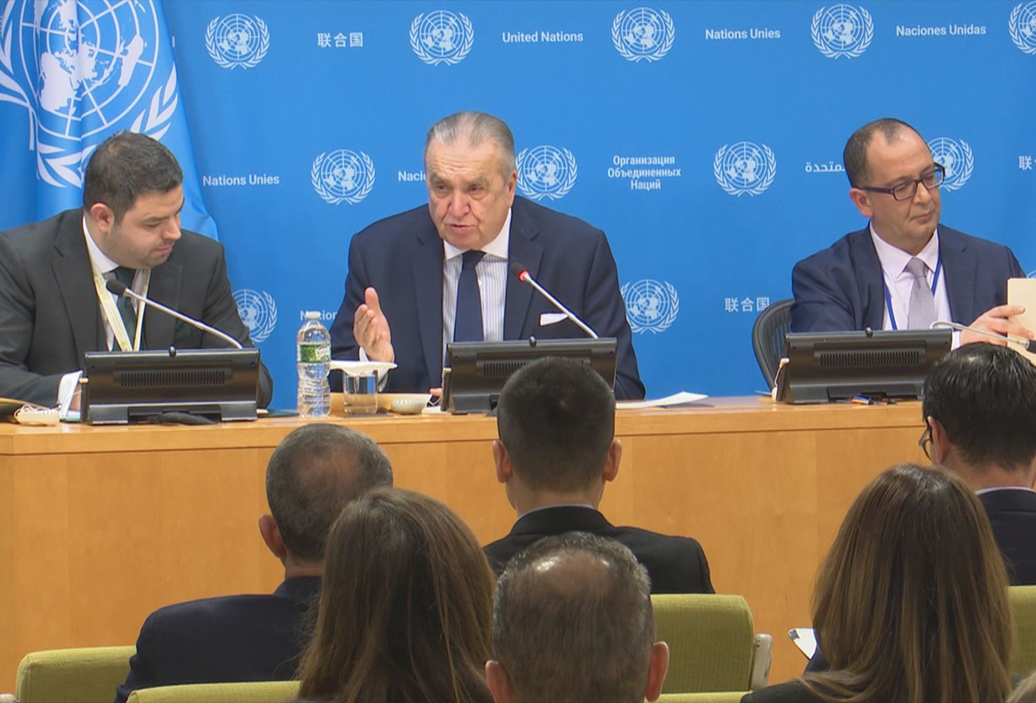 Civîna Serokê Encûmena Ewlehiyê ya Neteweyên Yekbûyî Amar Bendjama\Wêne û vîdeo: Rûdaw