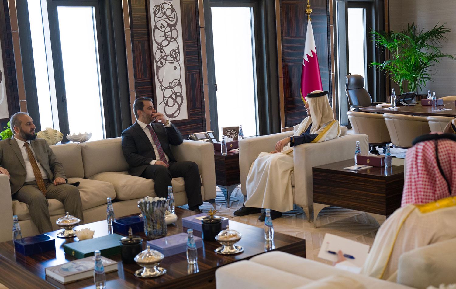 Suriye'deki Geçici Hükümetin bakanları Katar’ı ziyaret etti. / Foto: AA