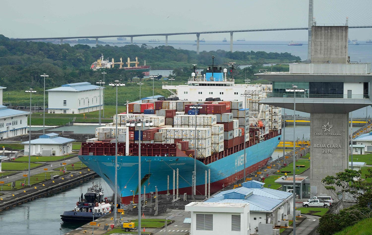 Panama Kanalı'ndan bir görüntü. / Foto: AFP