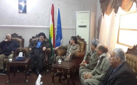 Şanda PAKê çû sersaxiya Sekreterê PSDKê Mihemed Hacî Mehmûd