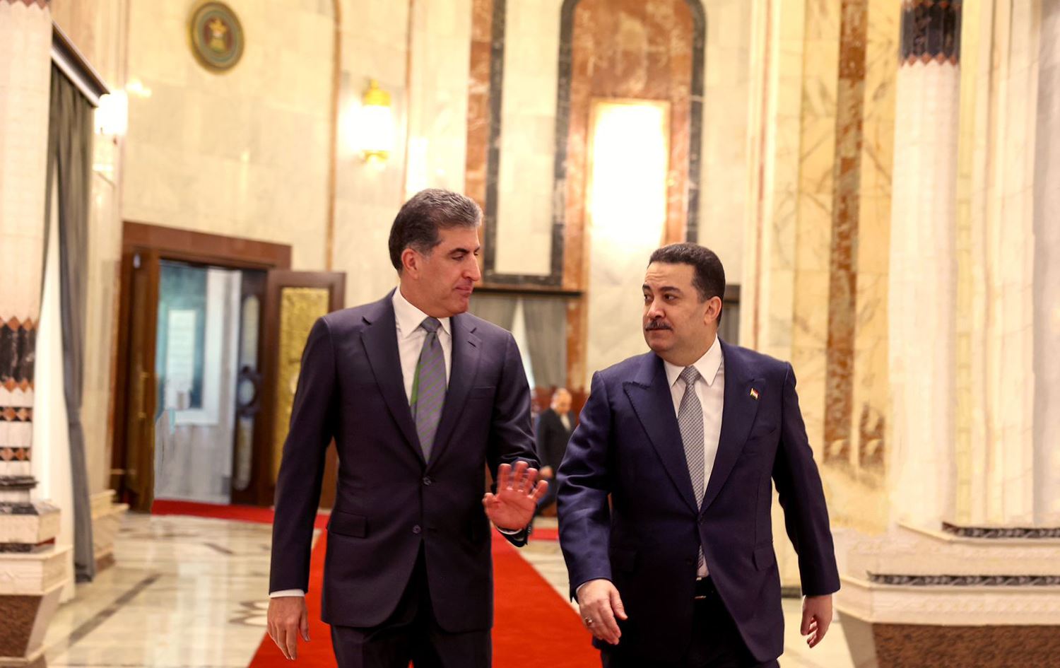 Nêçîrvan Barzanî û Mihemed Şiya Sûdanî /Wêne: Serokatiya Herêma Kurdistanê 