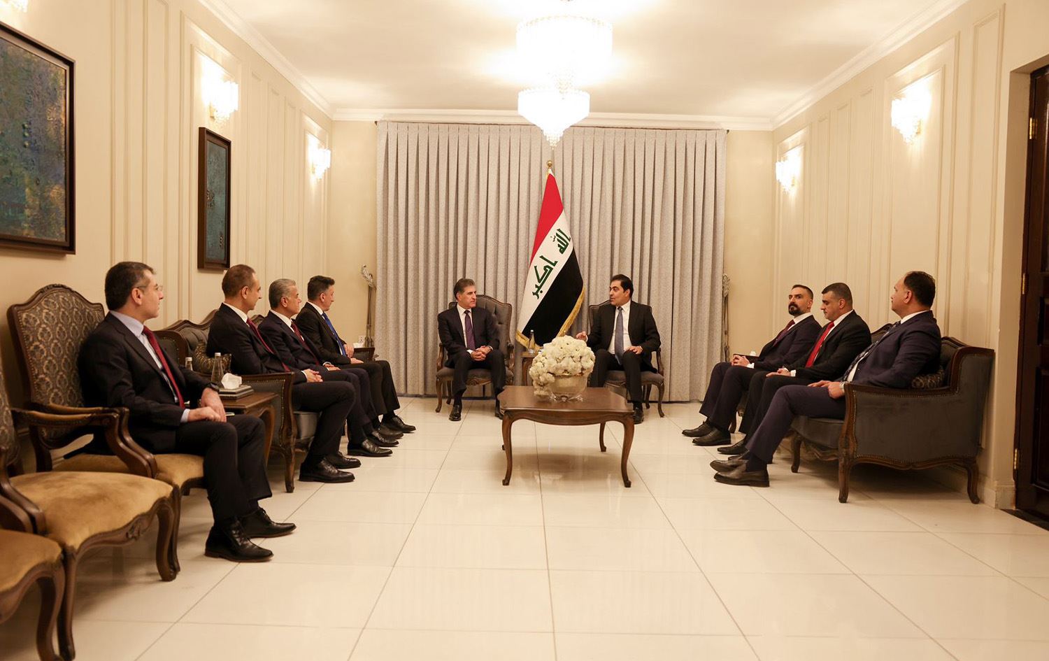 Neçirvan Barzani ve Esas İttifakı Başkanı Muhsin Mandalavi