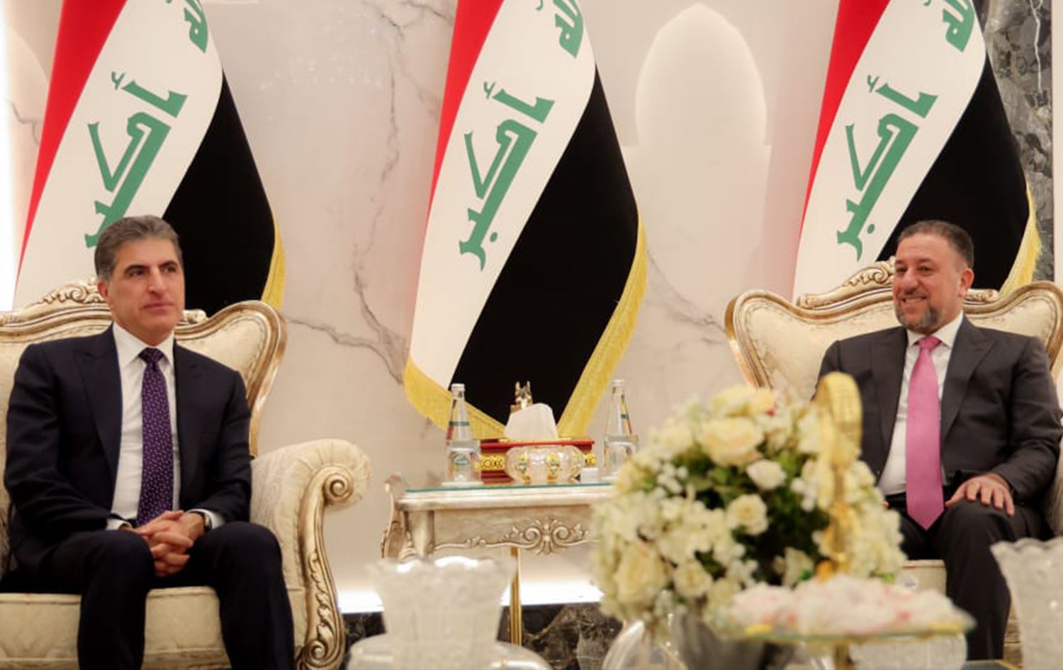 Neçirvan Barzani ve Hamis Hançer görüşmesi 