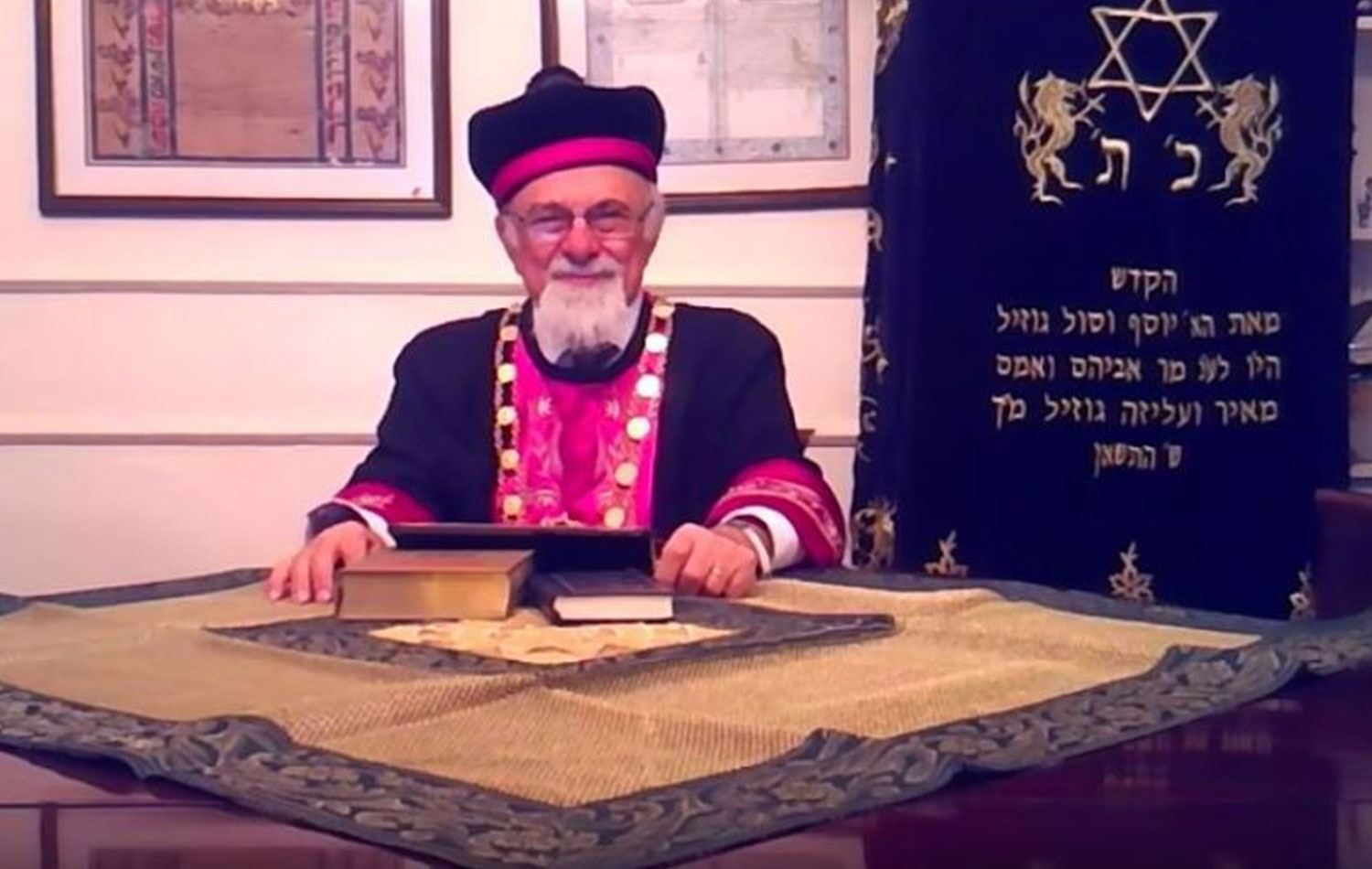 Hahambaşı Rav İsak Haleva / Foto: Türk Yahudi Toplumu