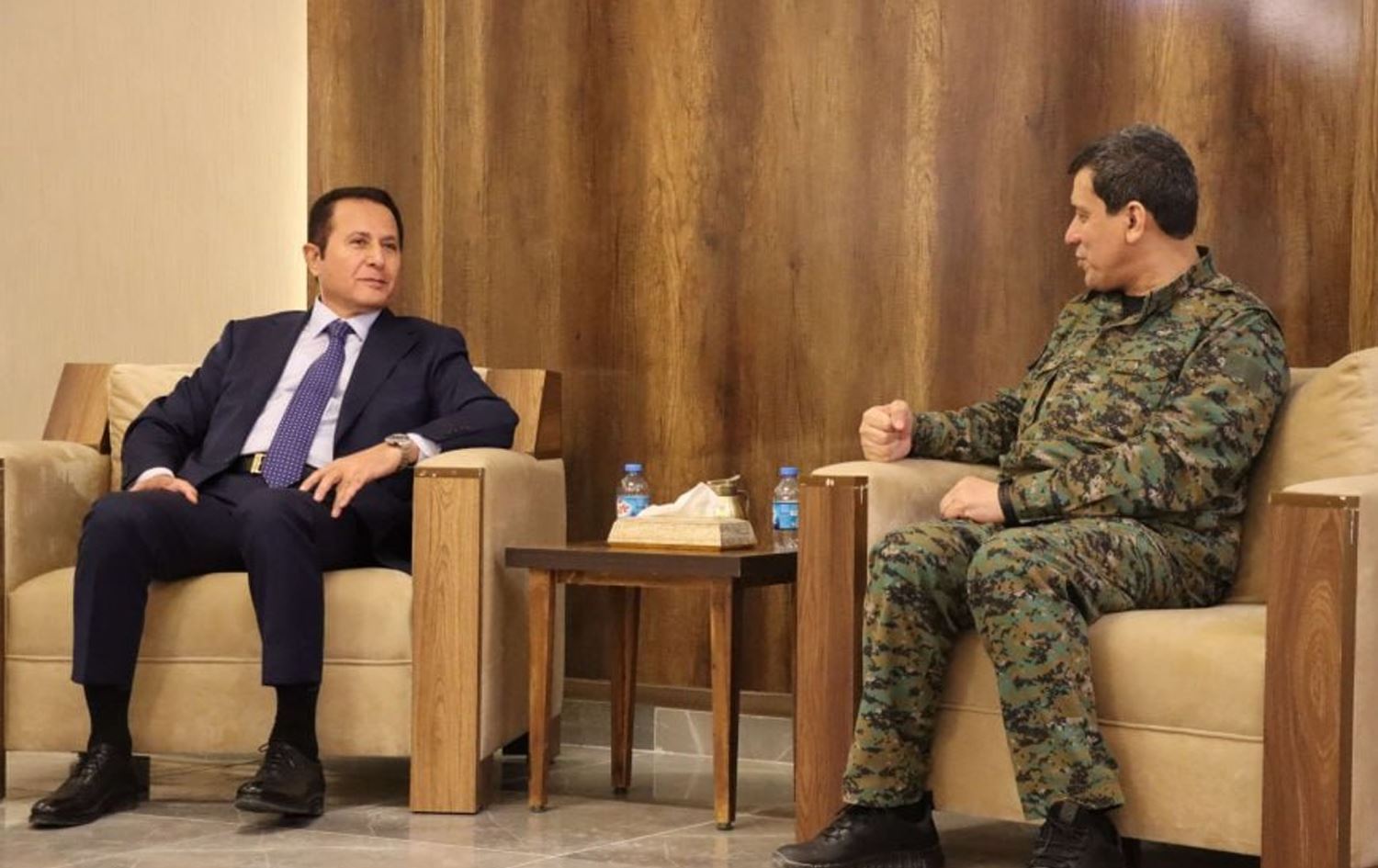 Nûnerên Serok Barzanî Ebdulhemîd Derbendî û Mezlûm Ebdî / Wêne: HSD