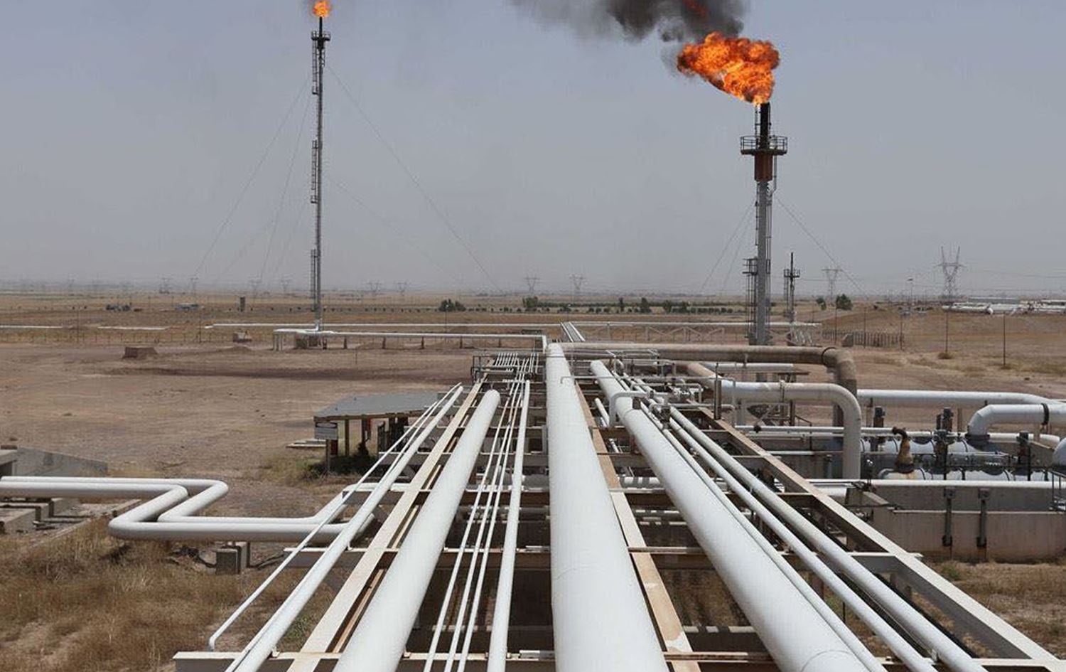 Kürdistan Bölgesi'ndeki bir petrol üretim sahası. / Foto: Rûdaw