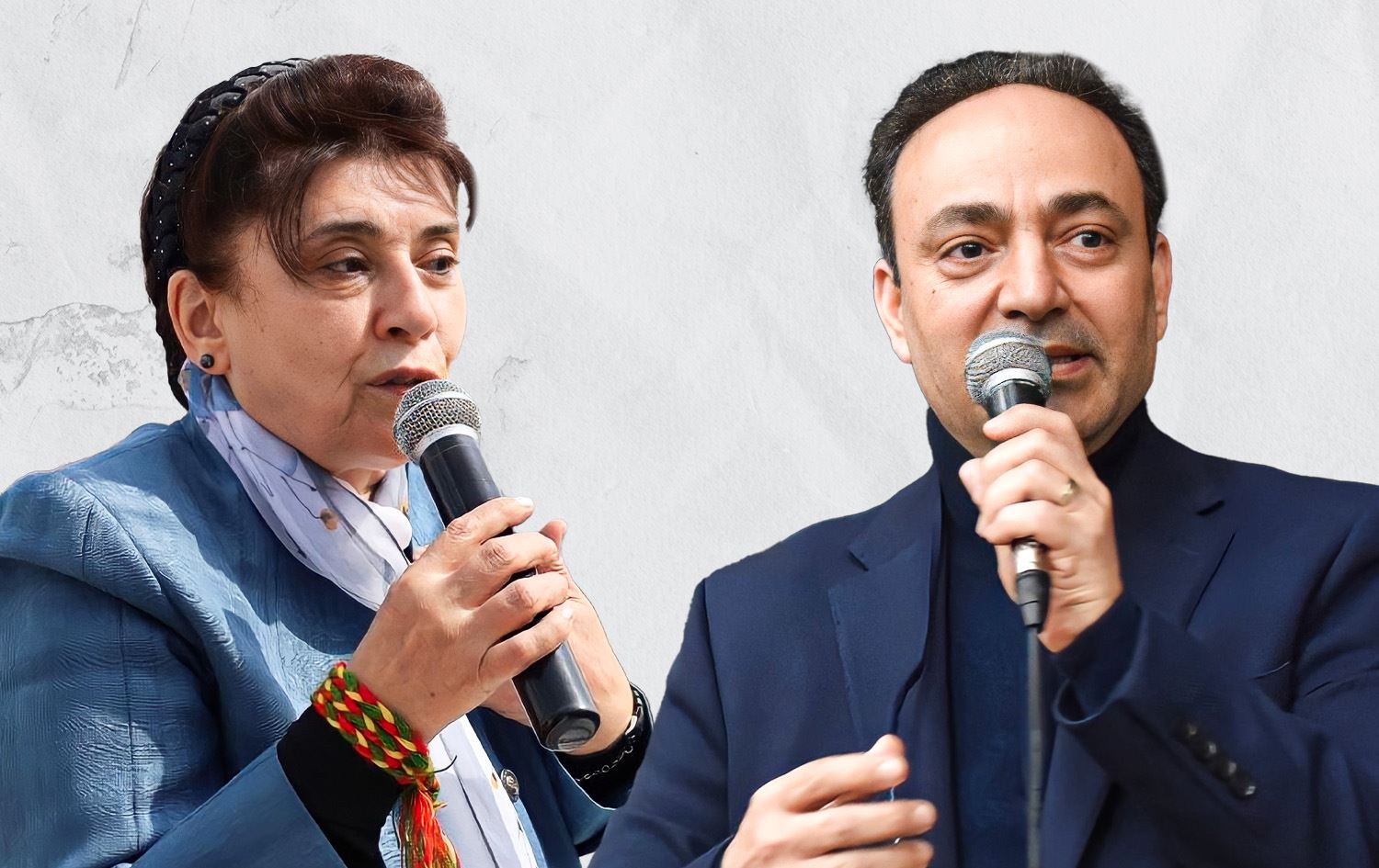 پەیامی لەیلا زانا و عوسمان بایدەمیر لەبارەی کۆبوونەوەکەی سەرۆک بارزانی و مەزڵووم عەبدی