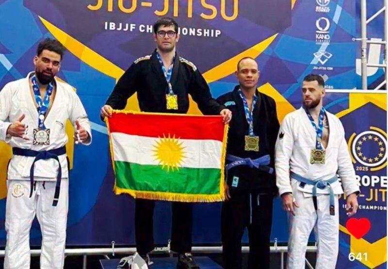 ڤیدیۆ؛ وەرزشڤانێکی کورد دەبێتە یەکەمی ئەورووپا