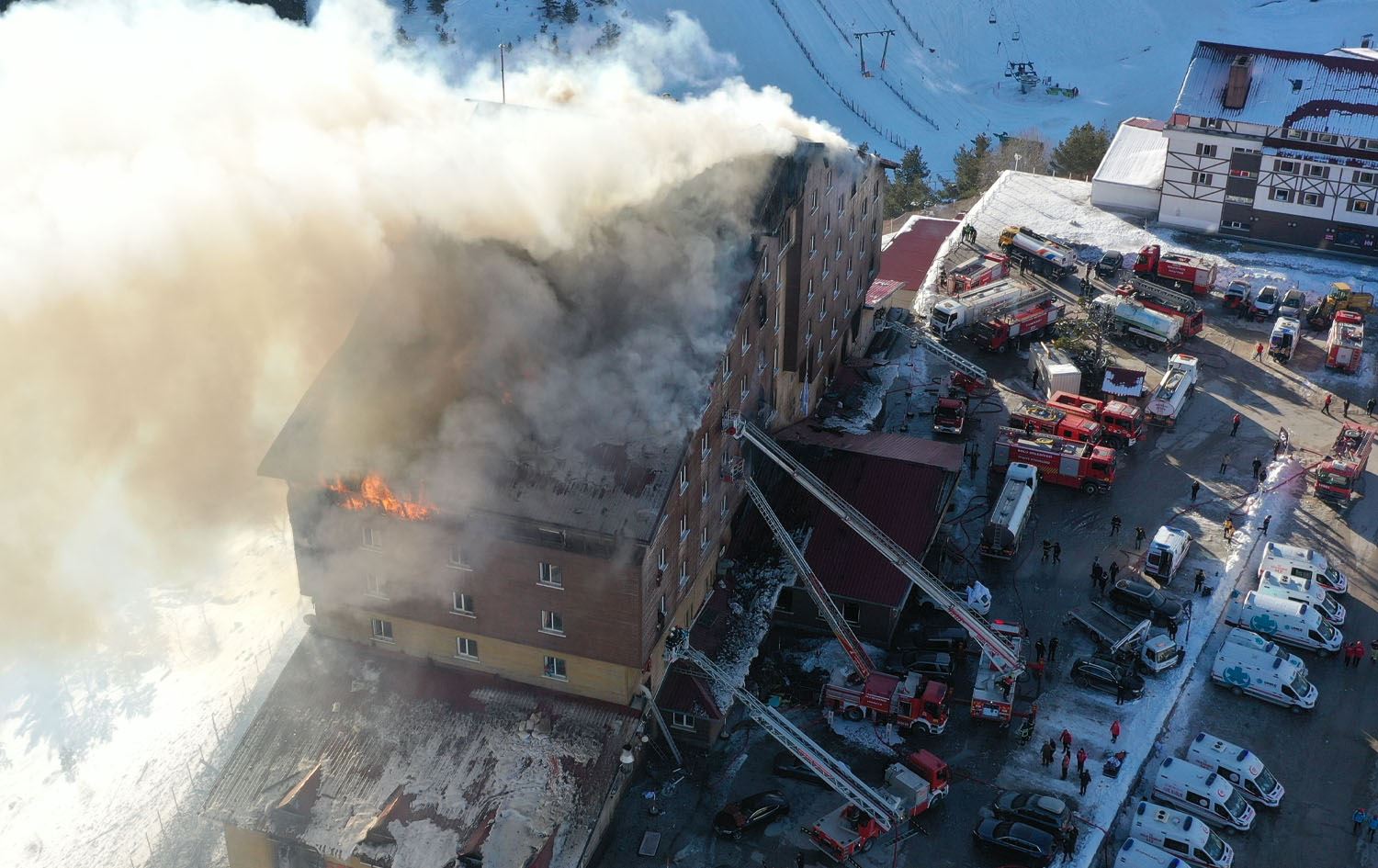 Over 76 dead in devastating fire at ski resort hotel in Turkey