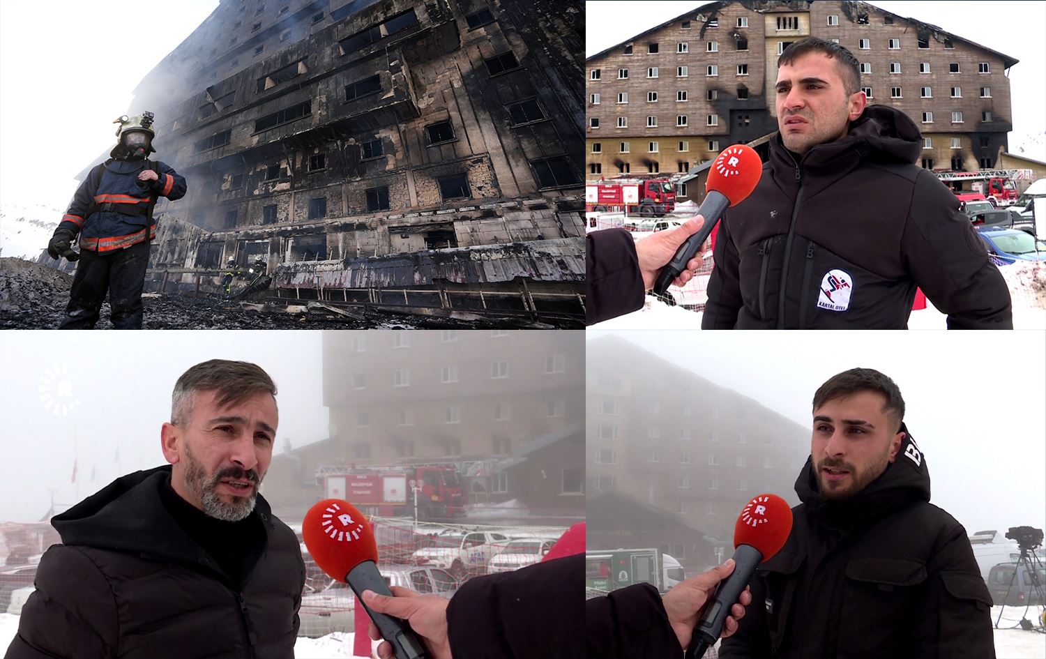 Otela şewitî û xebatkarên Kurd ên otelê /Wêne: Rûdaw