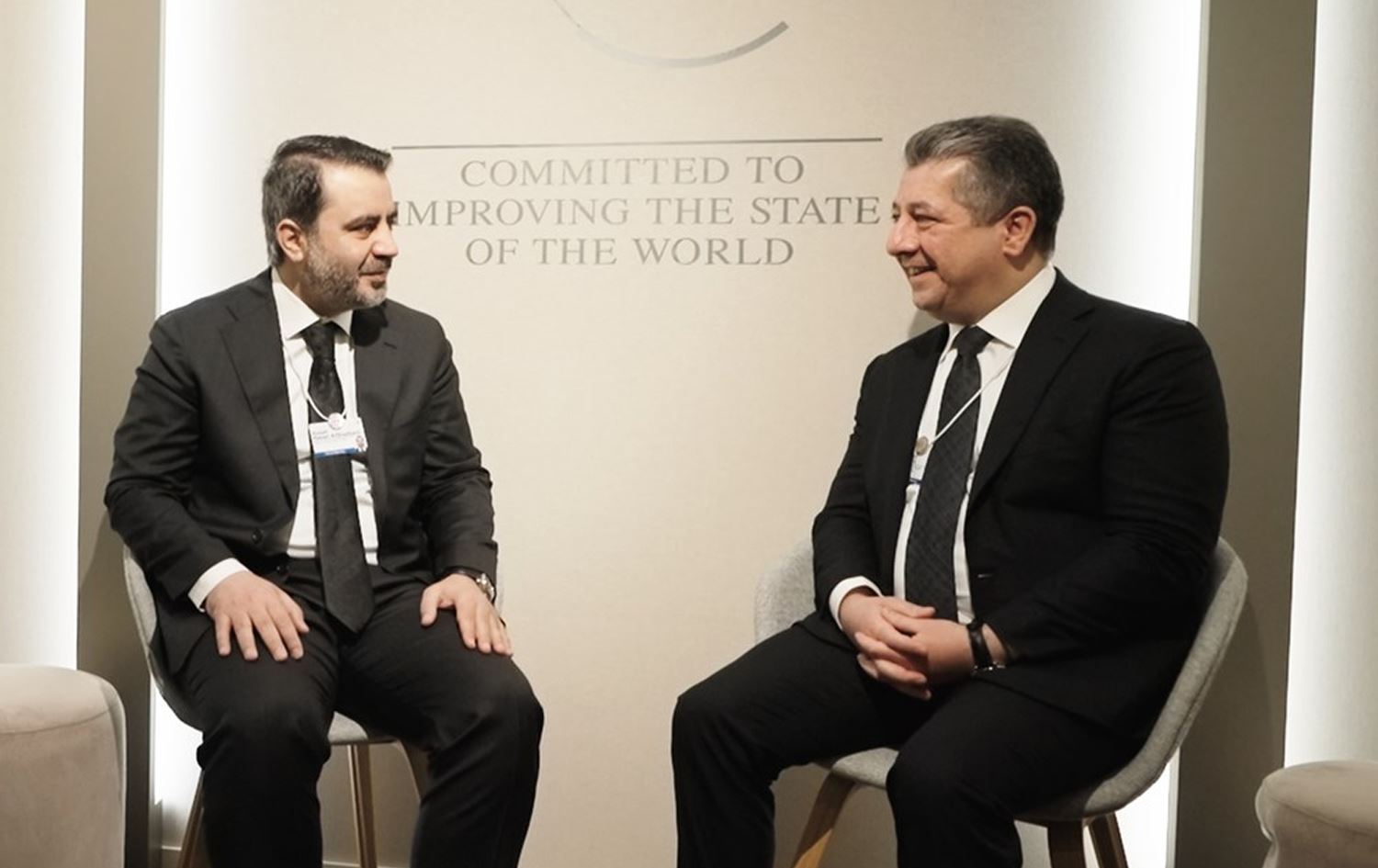 Eshed Hesen Şeybanî û Mesrûr Barzanî / Wênê: Hikûmeta Herêma Kurdistanê