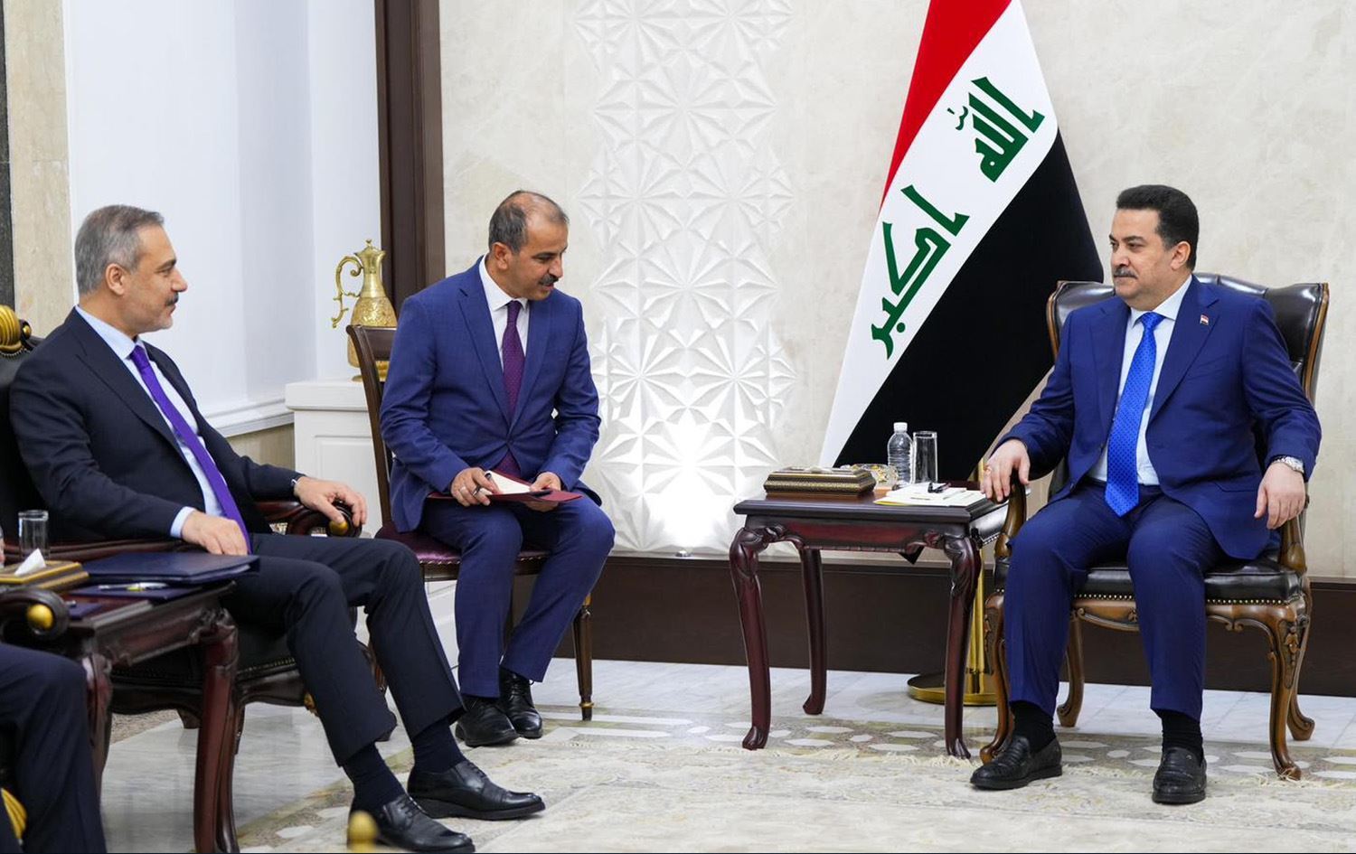 Civîna Hakan Fîdan û Mihemed Şiya Sûdanî\ Wêne: Serokwezîriya Îraqê