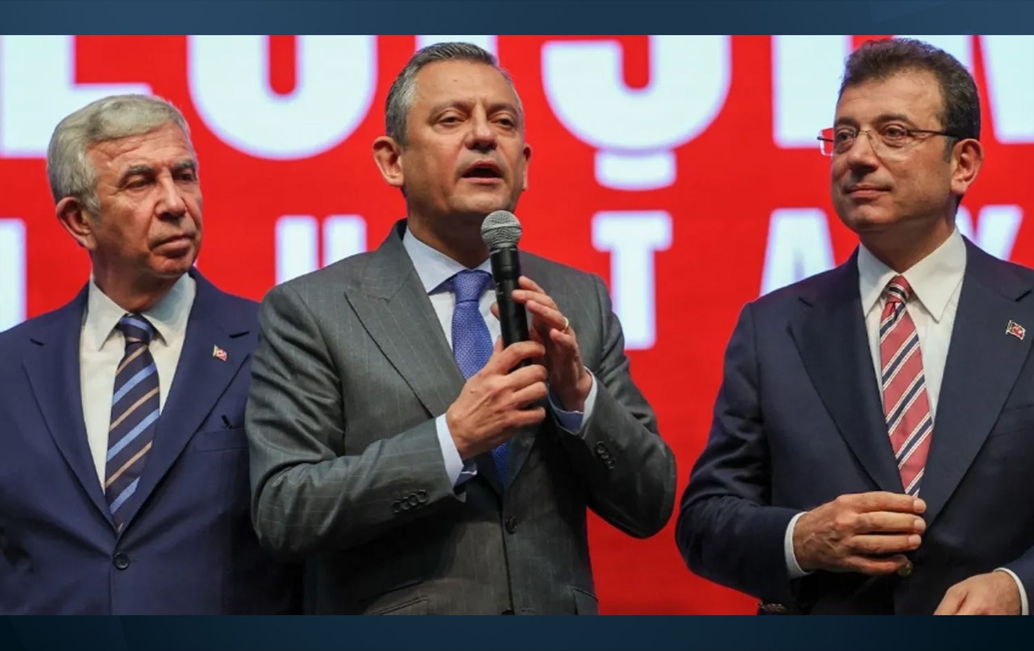 Masur Yavaş, Ozgur Ozel û Ekrem Îmamoglu / Wêne: Arşîv