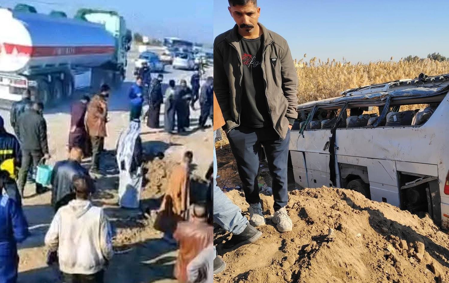 مصرع وإصابة 22 شخصاً بحادث مروري على الطريق بين الديوانية والنجف