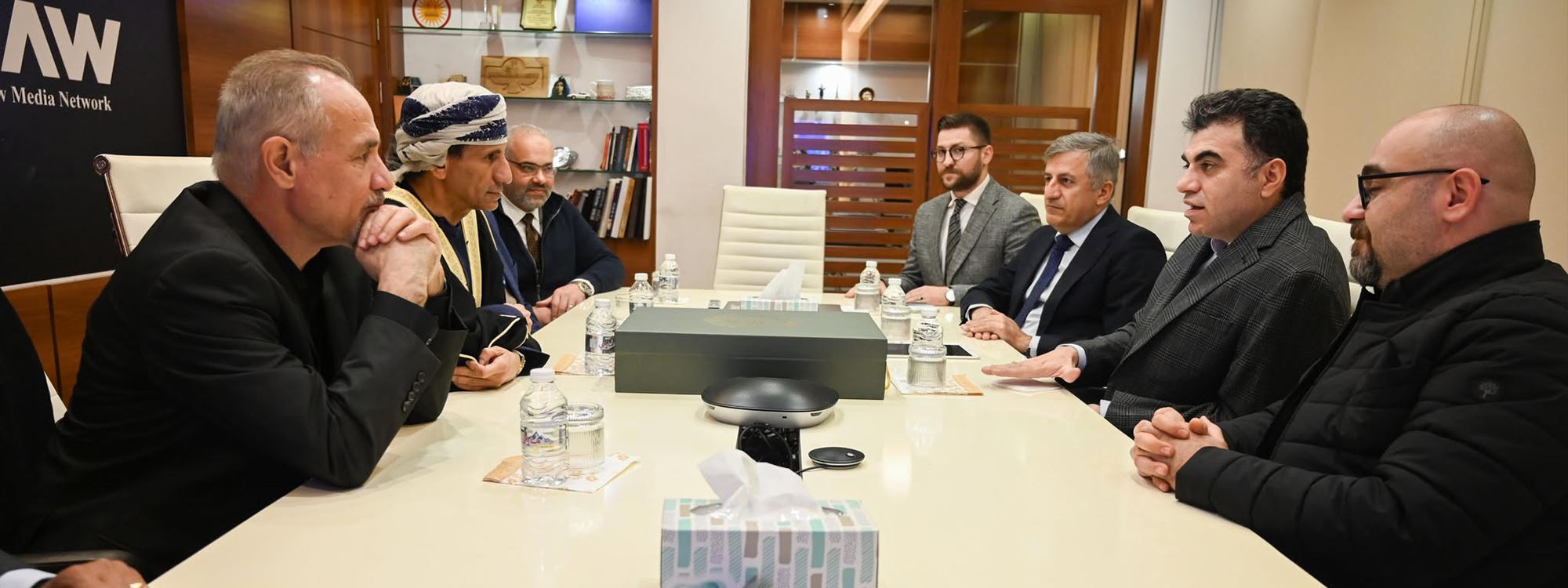 صور.. وفد رفيع المستوى من "يونامي" برئاسة محمد الحسان يزور شبكة رووداو الإعلامية