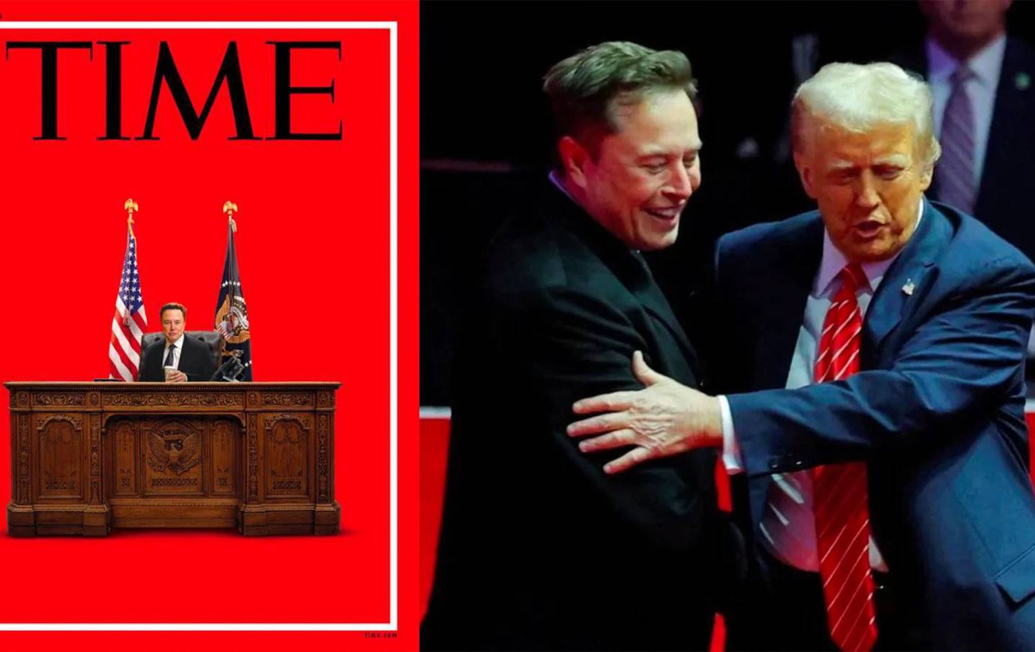 Foto: Time dergisi kapağı ile Donald Trump ve Elon Musk