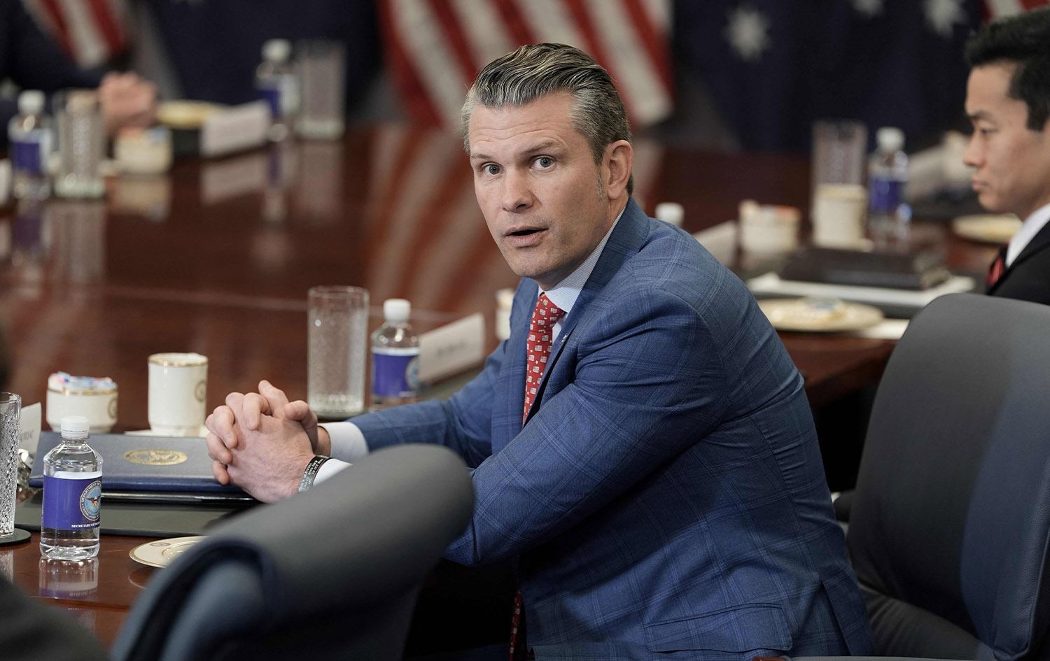 Wezîrê Parastinê yê Amerîkayê Pete Hegseth /Wêne: AFP