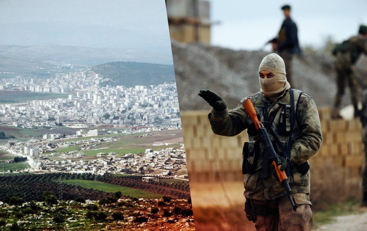 Efrîn û çekdarekî nêzîkî Tirkiyeyê / Wêne: Arşîv