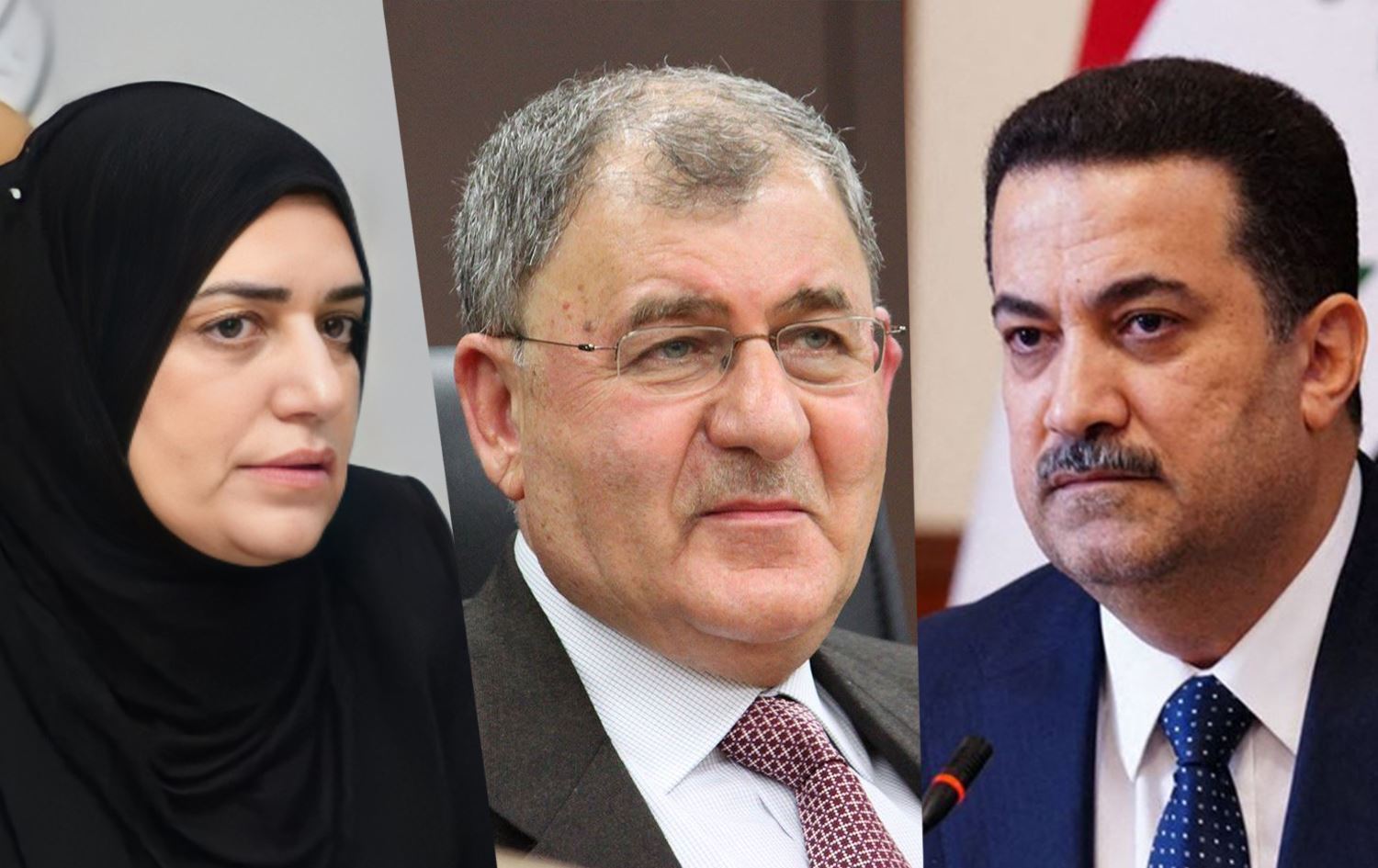 Tayf Samî, Letîf Reşîd û Mihemed Şiya Sûdanî / Wêne: Rûdaw Grafîk