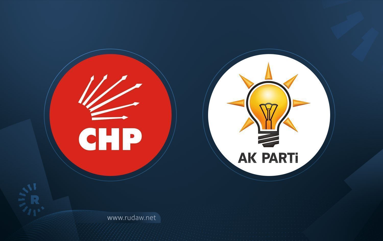 Logoyên CHP û AK Partiyê /Wêne: Rûdaw Grafîk