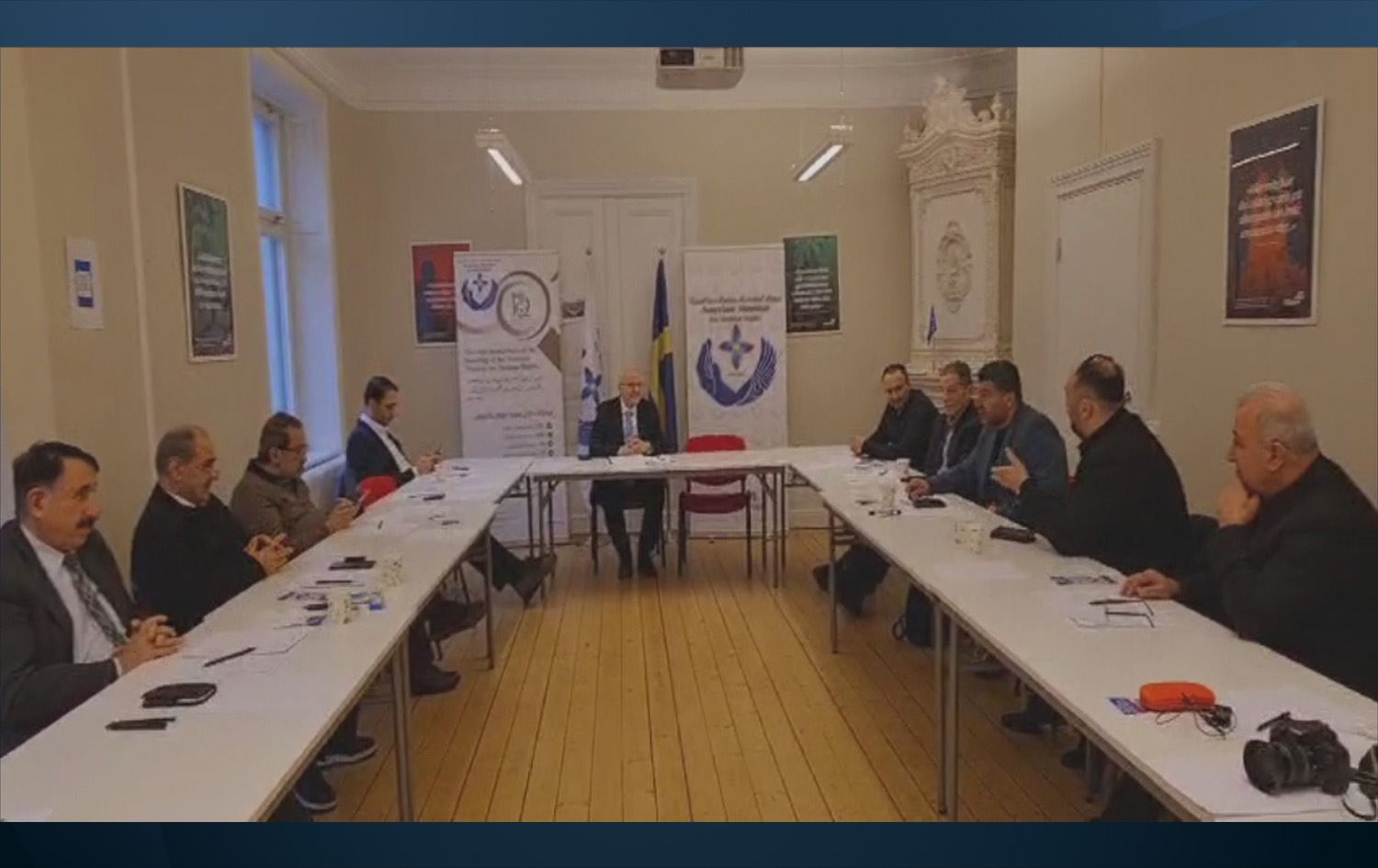 Rewangeha Aşûrî ya Mafên Mirovan paşeroja Sûriyeyê gotûbêj kir / Wêne û vîdeo: Rûdaw