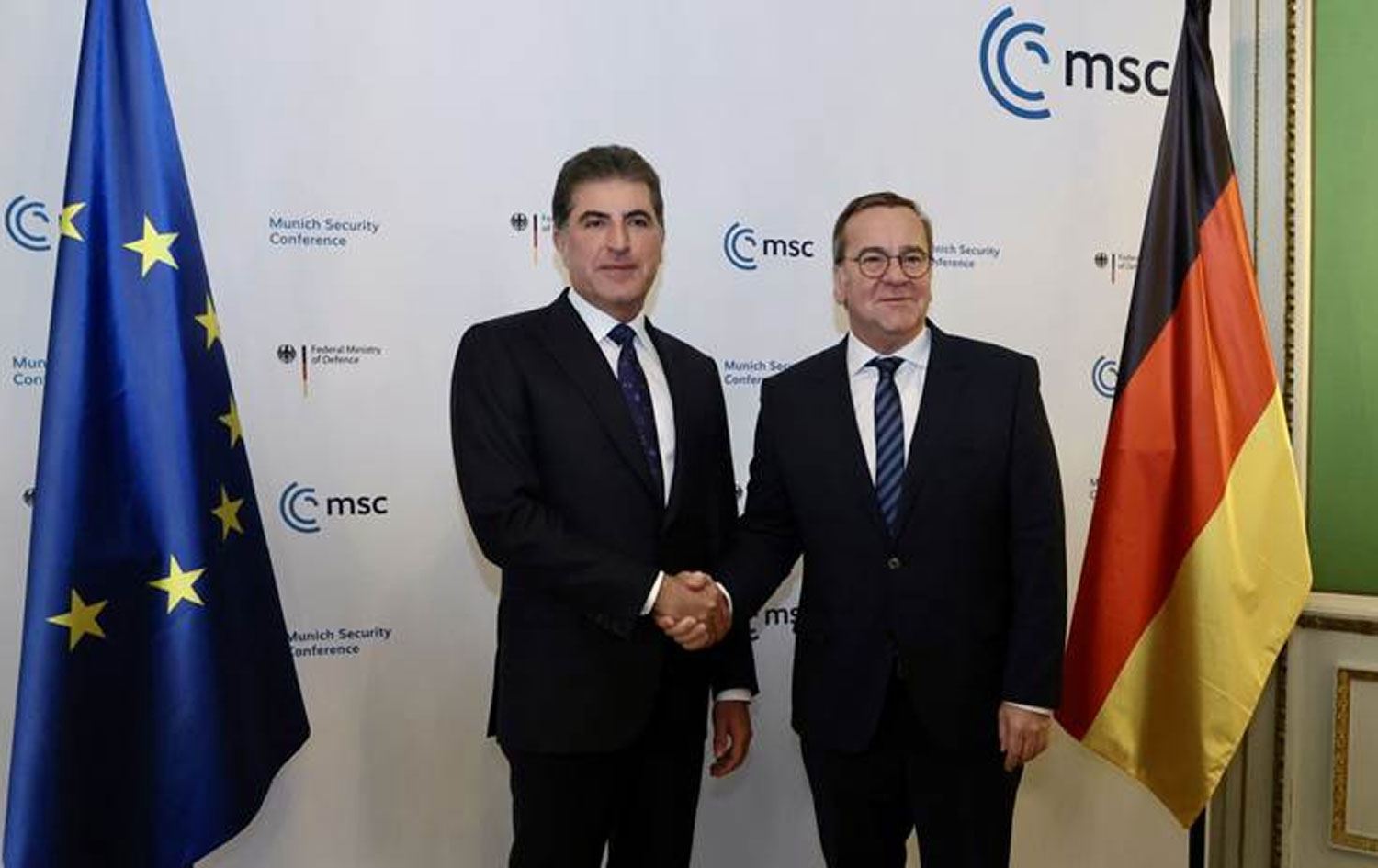 Nêçîrvan Barzanî û Boris Pistorius / Wêne û Vîdeo: Rûdaw