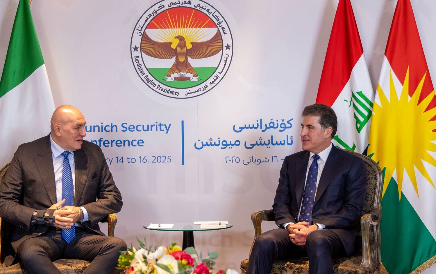  Guido Crosetto û Nêçîrvan Barzanî / Wêne û Vîdeo: Rûdaw