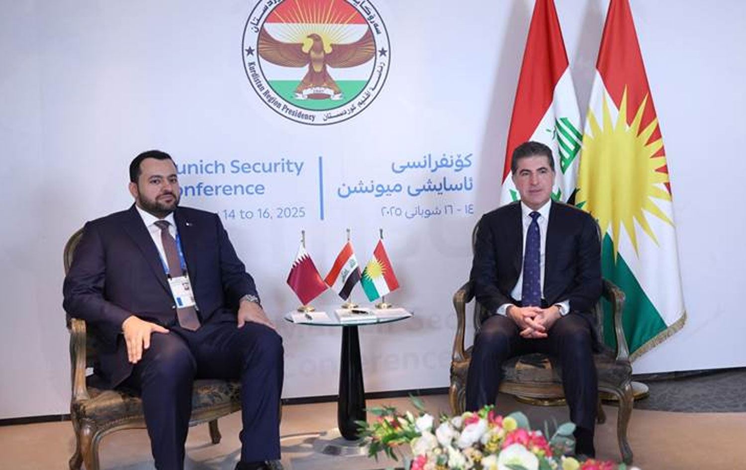  Dr. Mihemed El-Xilêfî û Nêçîrvan Barzanî / Wêne û Vîdeo: Rûdaw