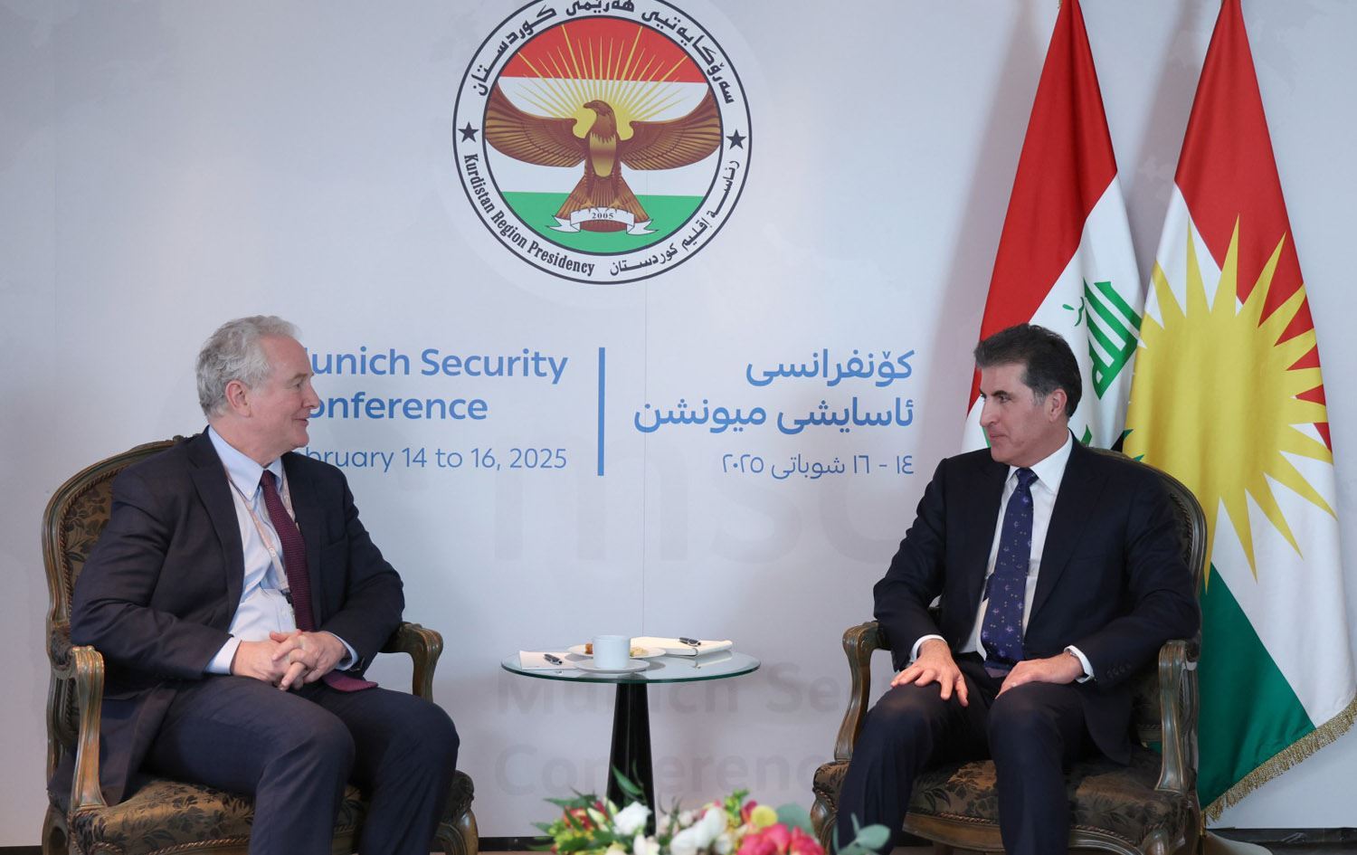 Nêçîrvan Barzanî û Chris Van Hollen\ Wêne: Rûdaw