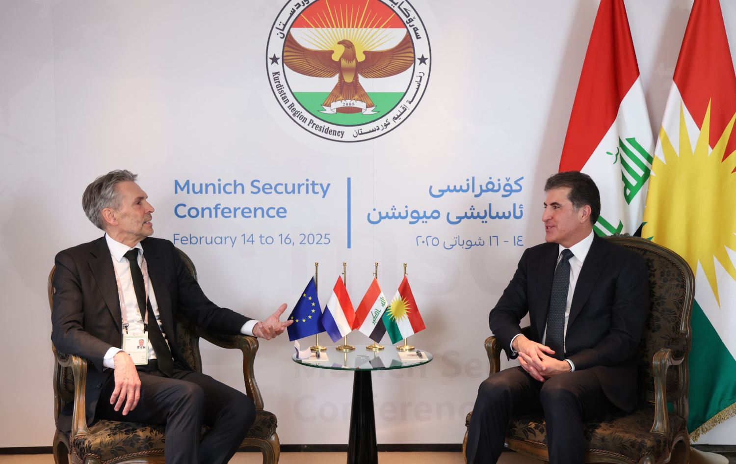 Kürdistan Bölgesi Başkanı Neçirvan Barzani ve Hollanda Başbakanı Dick Schoof