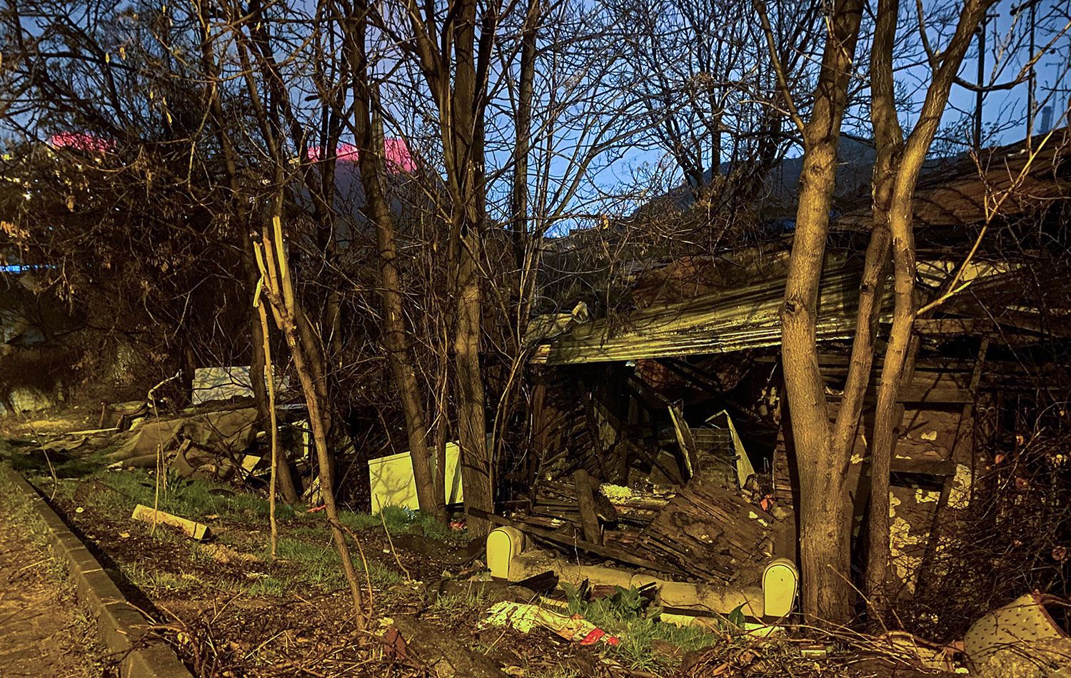 Yangın çıkan gecekondu /  AA