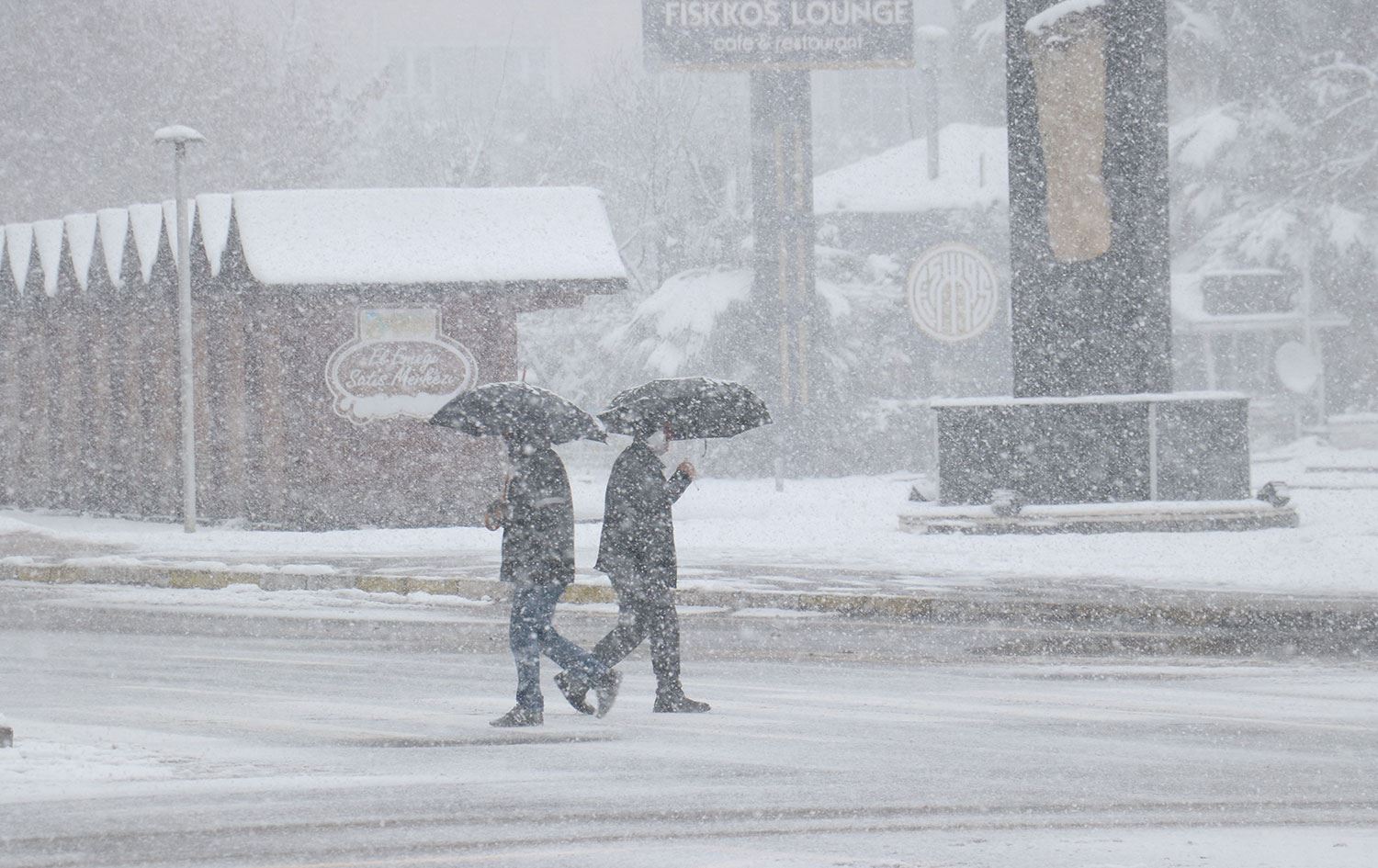 Kocaeli'de kar yağışı Foto: AA