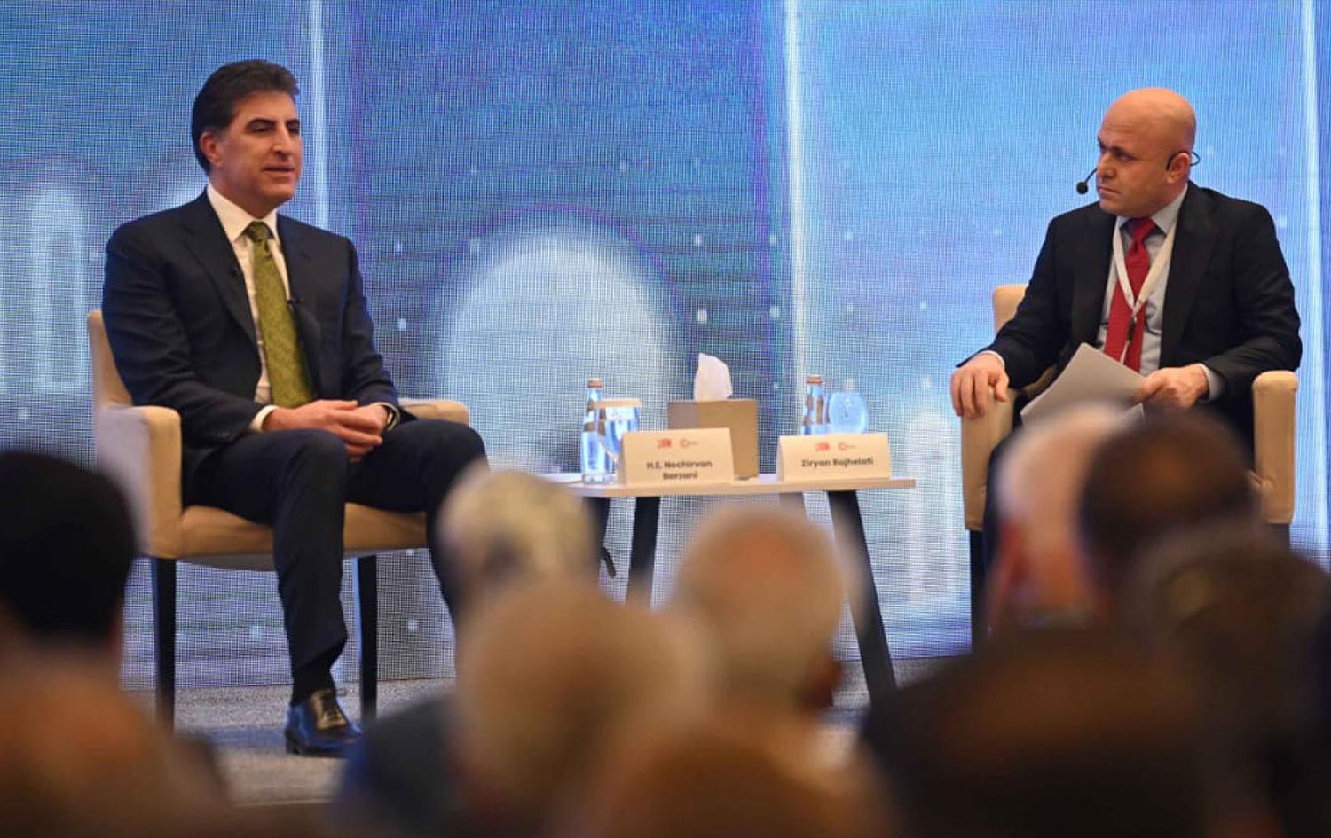 رئيس اقليم كوردستان نيجيرفان بارزاني في مؤتمر أربيل العام الماضي