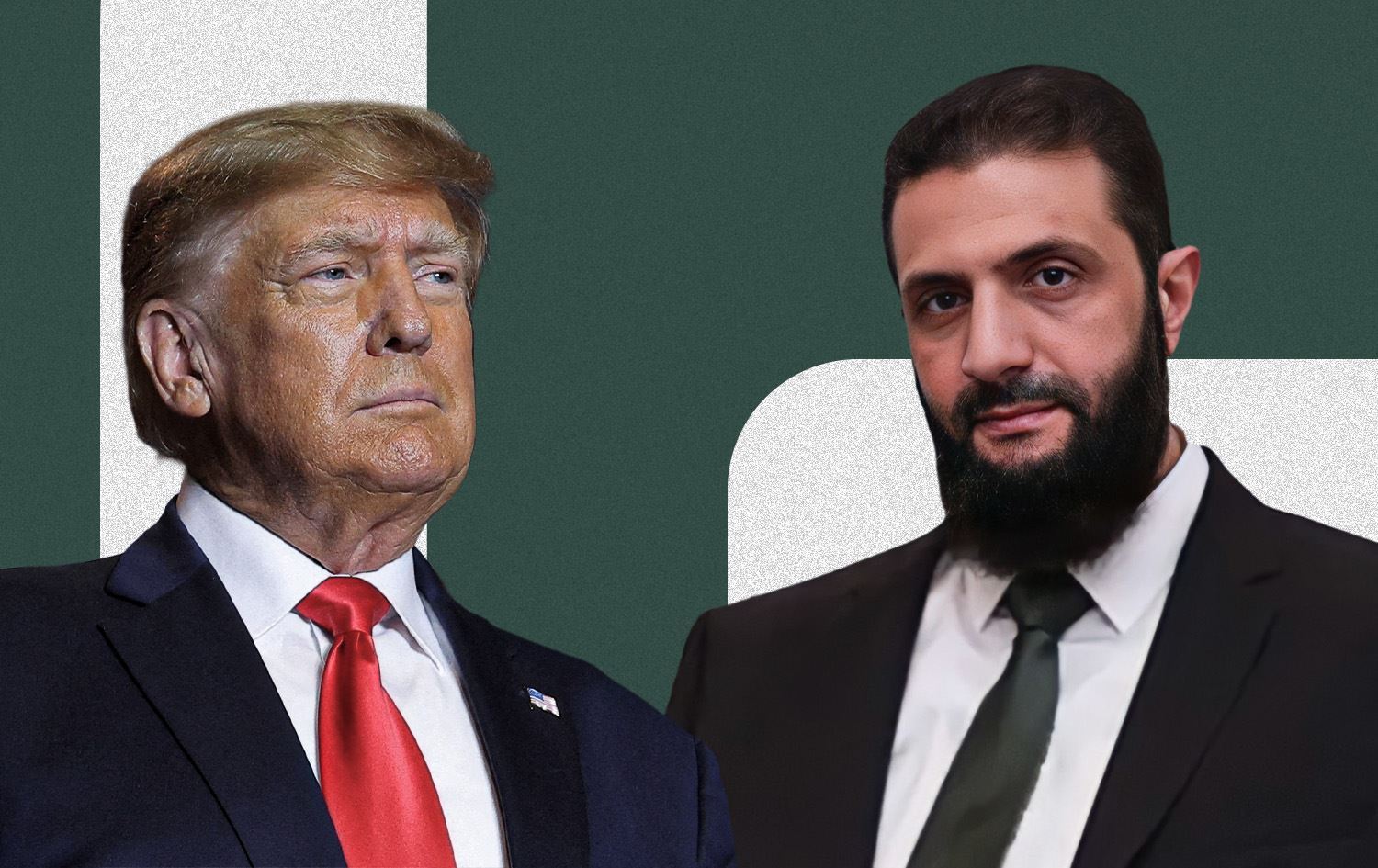 ABD Başkanı Donald Trump veSuriye Cumhurbaşkanı Ahmed Şara