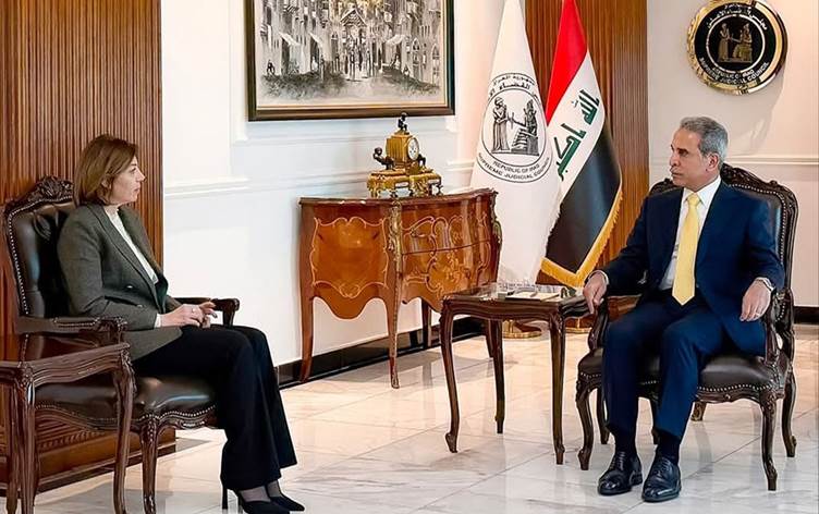 لقاء رئيس مجلس القضاء الأعلى ووزيرة الهجرة والمهجرين