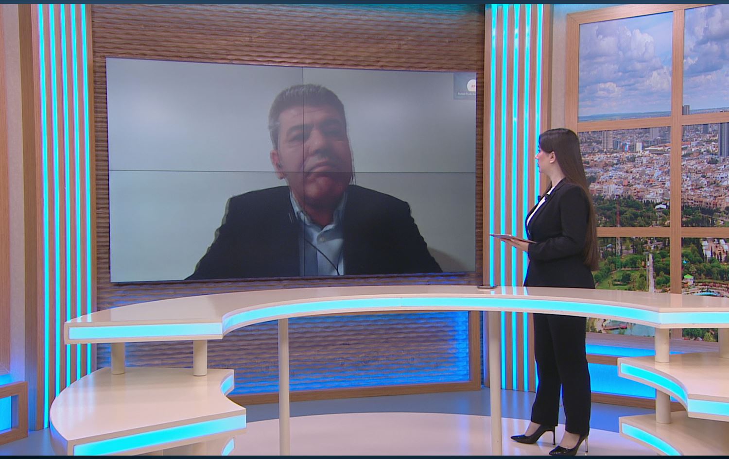 Hewas Egîd bû mêvanê Rûdawê / Wêne: Rûdaw