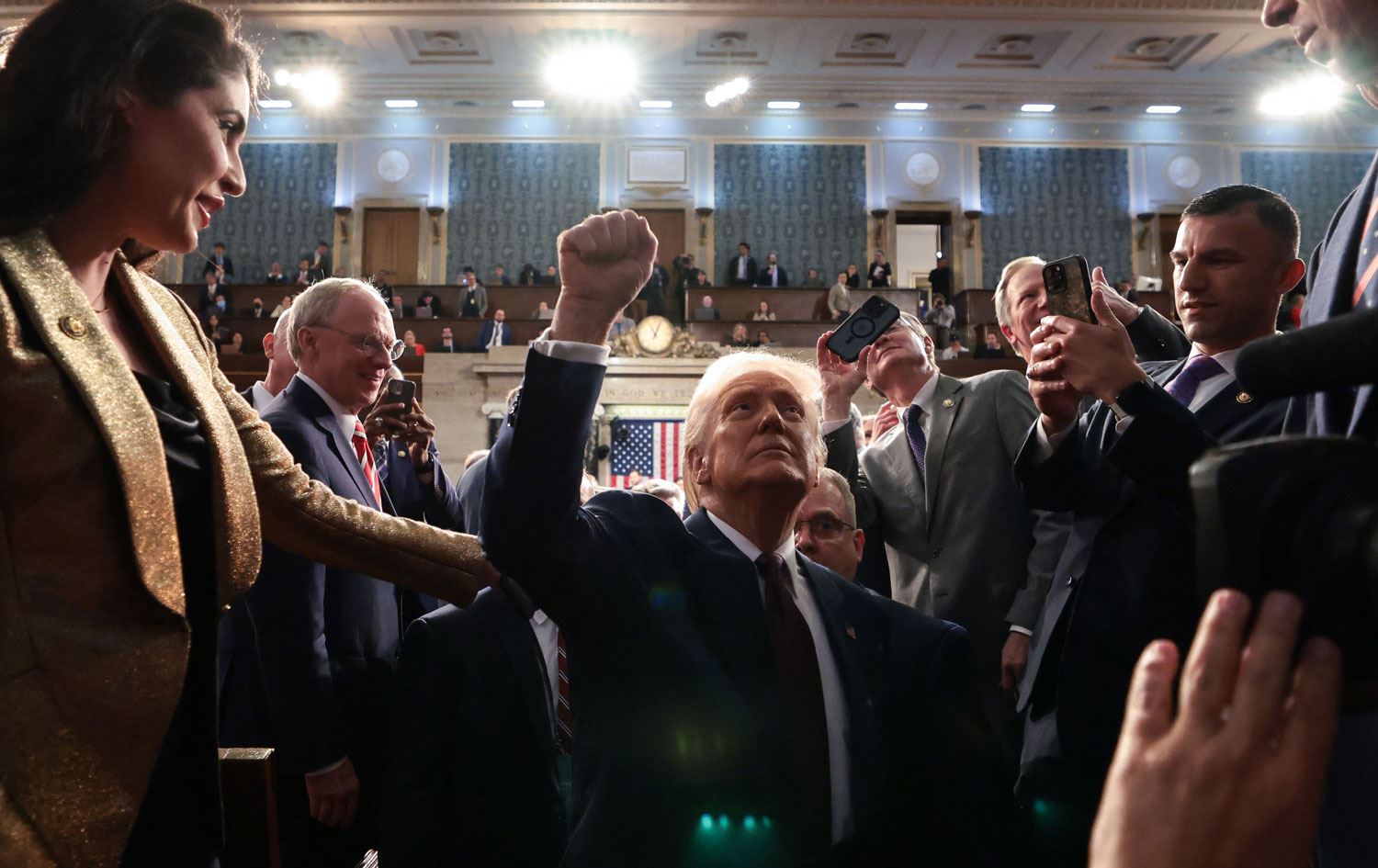 Dema Trump ji Kongreyê derdikeve / Wêne: AFP