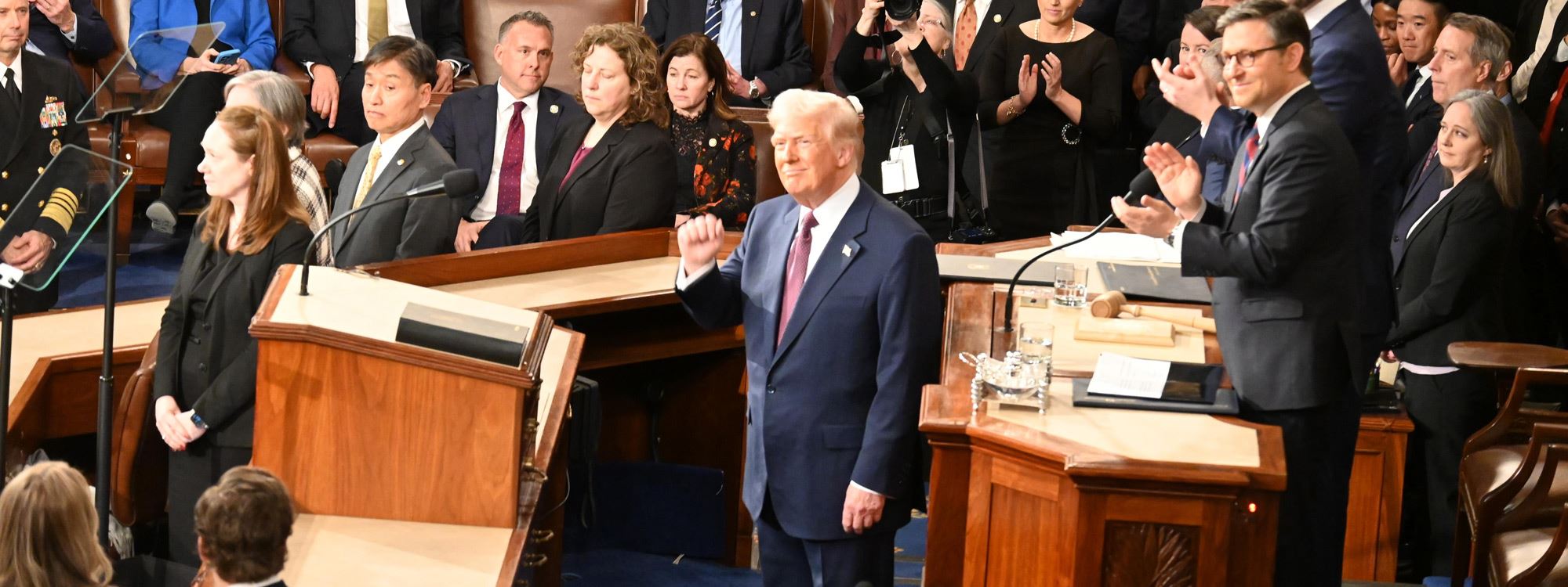 وێنەی رووداو.. یەکەم گوتاری خولی دووەمی ترەمپ لە کۆنگرێس