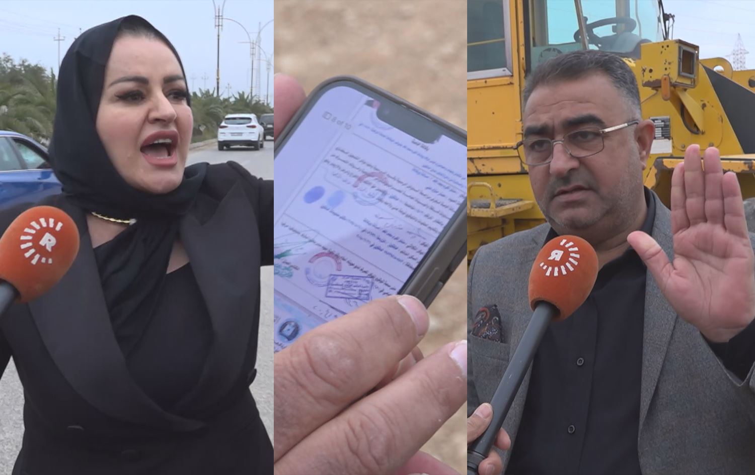 صورة للمستثمر، نسخة من سند الملكية على هاتفه، وسوزان منصور